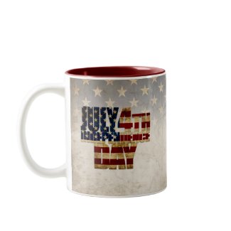 July 4th Independence Day V 2.0 2020 Two-Tone Coffee Mug