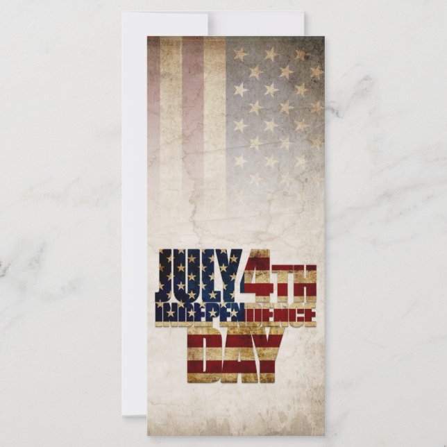 July 4th Independence Day Vintage Flag Design (Front)