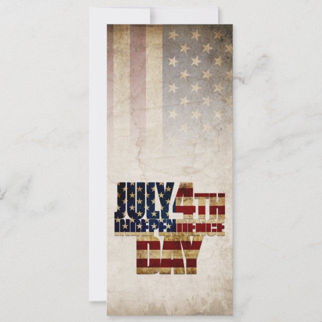 July 4th Independence Day Vintage Flag Design (Front)