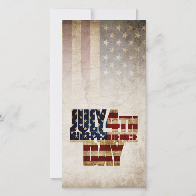 July 4th Independence Day Vintage Flag Design (Front)