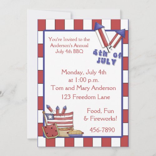 July 4th Invitation