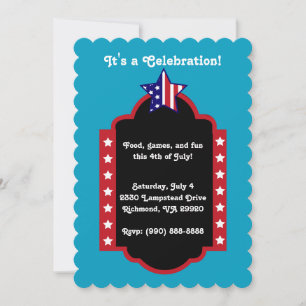 July 4th It's a Celebration Invitation
