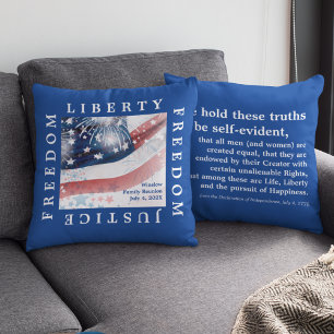 July 4th Jubilee: Commemorative Throw Pillow