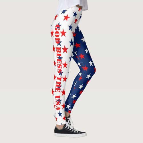 JULY 4th LEGGINGS Stars Parade Jogging Spin Pants