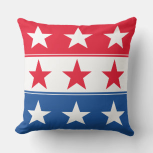 July 4th Outdoor Throw Pillow
