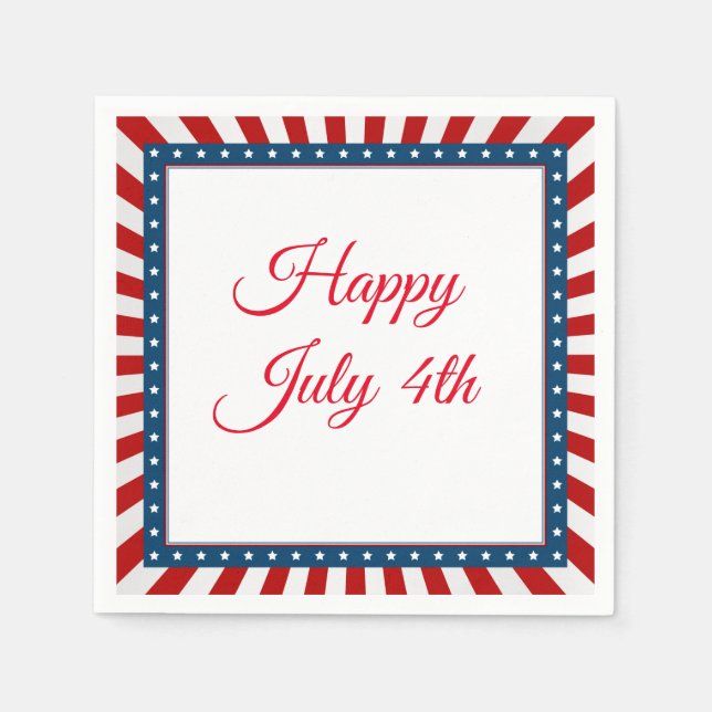 July 4th Paper Napkins (Front)