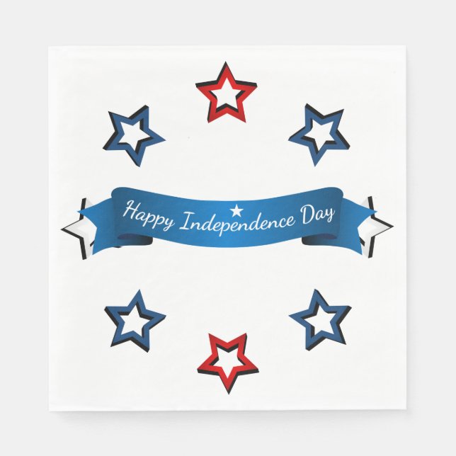 July 4th Paper Napkins (Front)