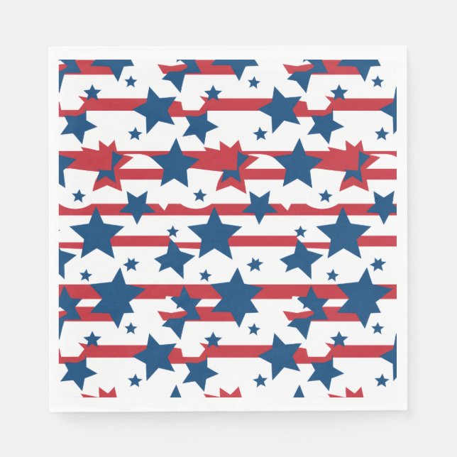 July 4th Paper Napkins (Front)