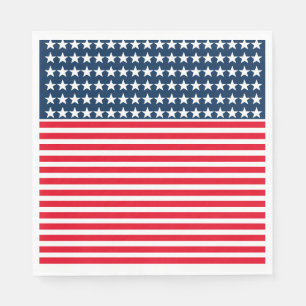 July 4th Paper Napkins-Stars & Stripes Napkins