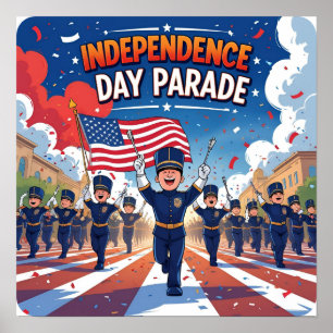 July 4th Parade Celebration Poster Download