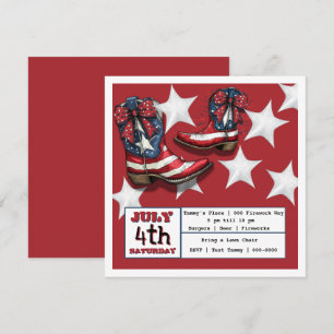 July 4th Party  Holiday Card