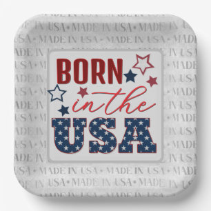 July 4th Party MADE in the USA Paper Plates