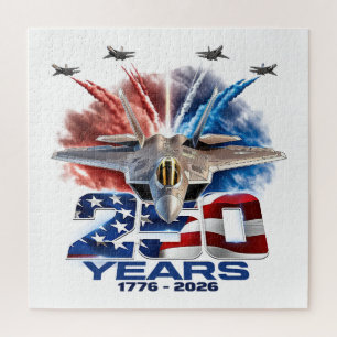 July 4th Patriotic 250 Year Birthday Jigsaw Puzzle