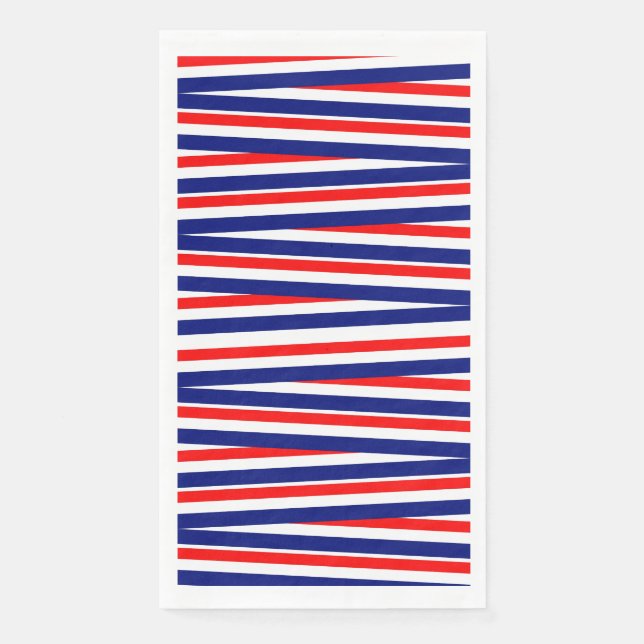 July 4th Patriotic Paper Guest Towel (Front)