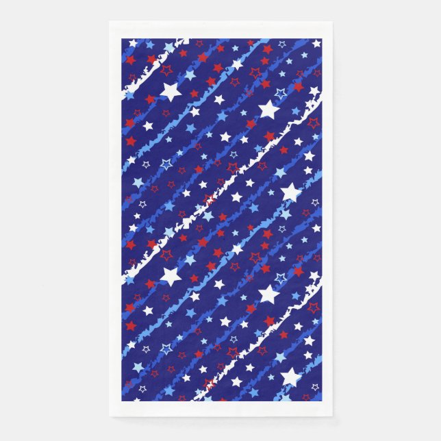 July 4th Patriotic Paper Guest Towel (Front)