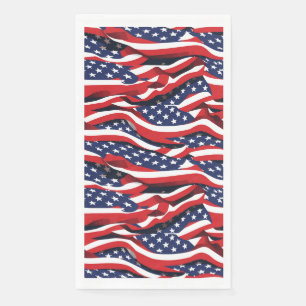 July 4th Patriotic Paper Guest Towel