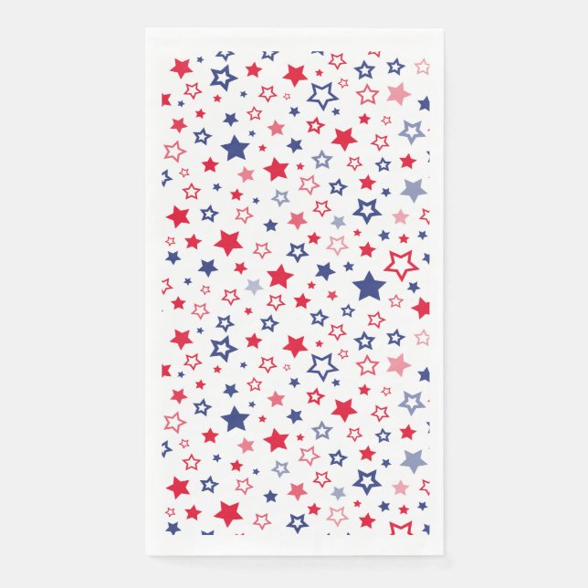 July 4th Patriotic Paper Guest Towel (Front)