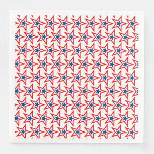 July 4th Patriotic Paper Napkins