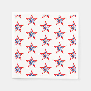 July 4th Patriotic Paper Napkins