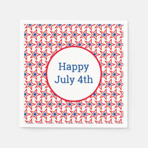 July 4th Patriotic Paper Napkins