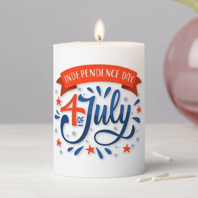 July 4th Pillar Candle (In Situ)
