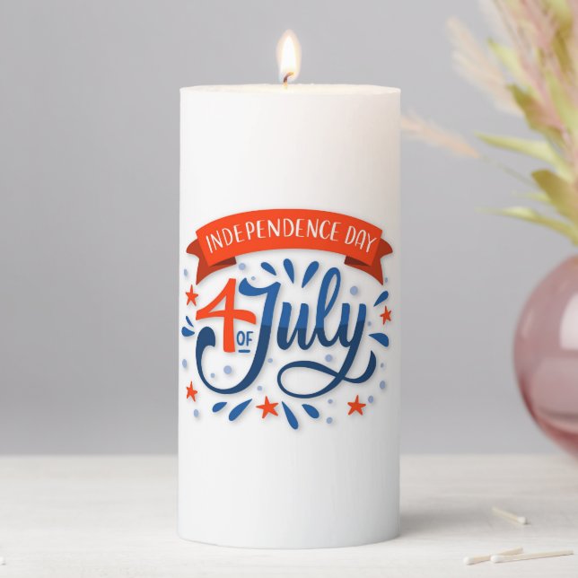 July 4th Pillar Candle (In Situ)