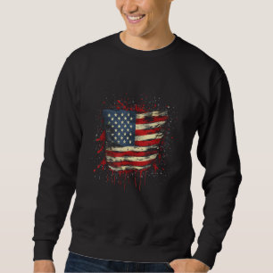 July 4th Product  Patriotism, American Flag_2 Sweatshirt