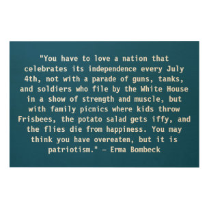 July 4th Quote Wood Wall Art