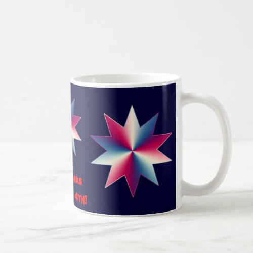 July 4th Red White and Blue Coffee Mug