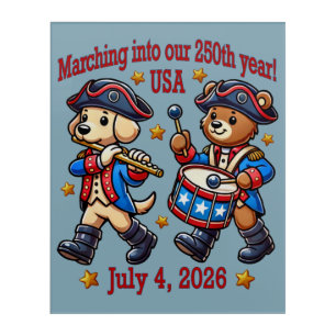 July 4th USA 250th Anniversary Semiquincentennial Acrylic Print