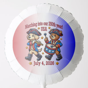 July 4th USA 250th Anniversary Semiquincentennial Balloon
