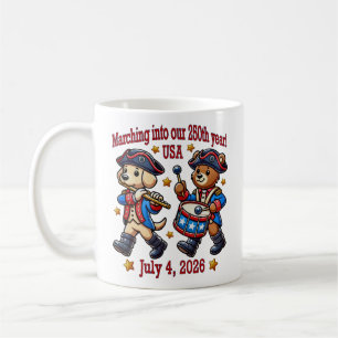 July 4th USA 250th Anniversary Semiquincentennial Coffee Mug