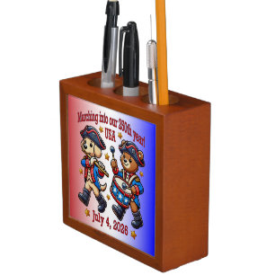 July 4th USA 250th Anniversary Semiquincentennial  Desk Organizer