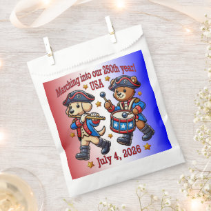 July 4th USA 250th Anniversary Semiquincentennial  Favor Bag