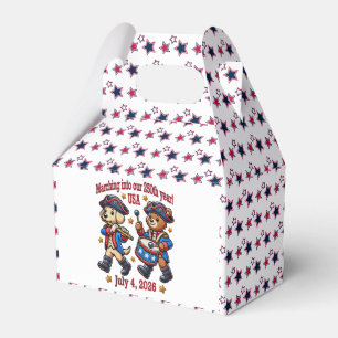 July 4th USA 250th Anniversary Semiquincentennial  Favor Boxes