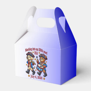 July 4th USA 250th Anniversary Semiquincentennial Favor Boxes