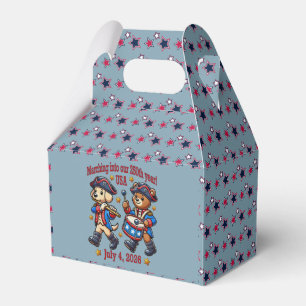 July 4th USA 250th Anniversary Semiquincentennial Favor Boxes