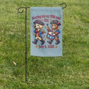 July 4th USA 250th Anniversary Semiquincentennial Garden Flag
