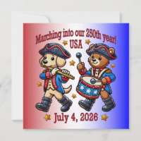 July 4th USA 250th Anniversary Semiquincentennial 