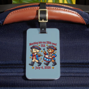 July 4th USA 250th Anniversary Semiquincentennial  Luggage Tag