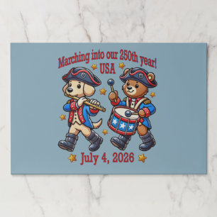 July 4th USA 250th Anniversary Semiquincentennial Paper Pad