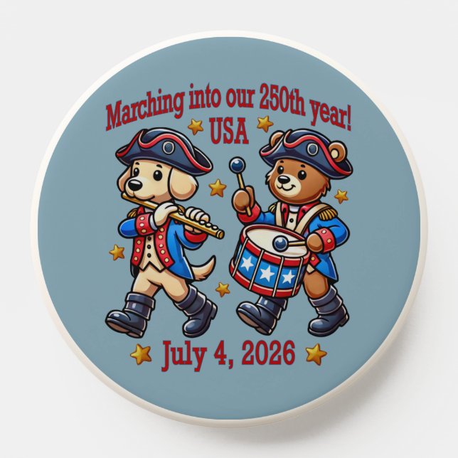 July 4th USA 250th Anniversary Semiquincentennial  PopSocket (Popsocket)