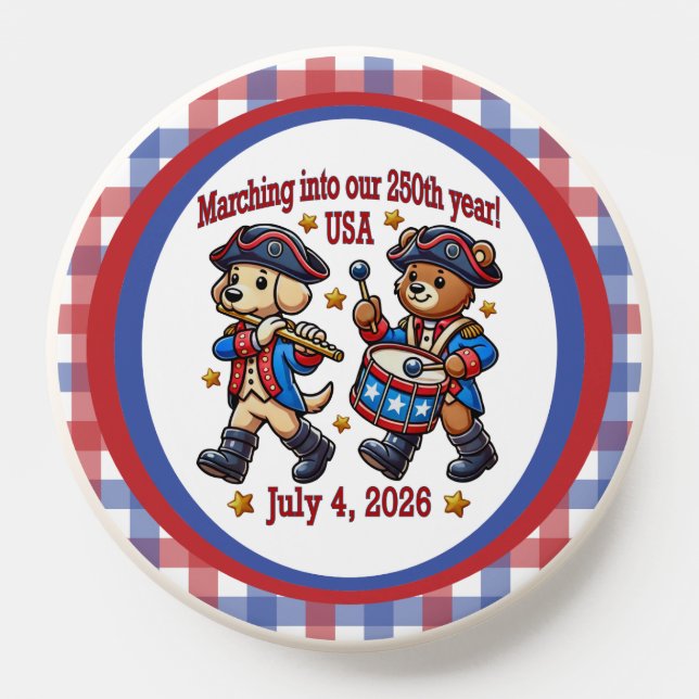 July 4th USA 250th Anniversary Semiquincentennial  PopSocket (Popsocket)