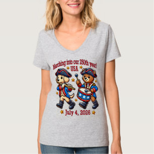 July 4th USA 250th Anniversary Semiquincentennial  T-Shirt