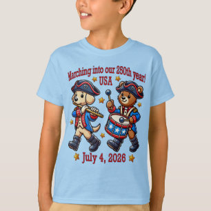 July 4th USA 250th Anniversary Semiquincentennial T-Shirt