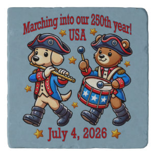 July 4th USA 250th Anniversary Semiquincentennial Trivet