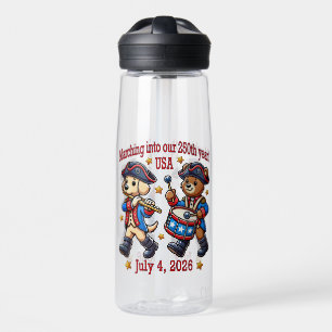 July 4th USA 250th Anniversary Semiquincentennial  Water Bottle