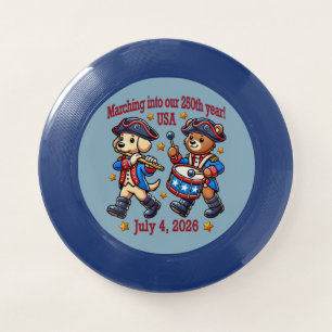 July 4th USA 250th Anniversary Semiquincentennial  Wham-O Frisbee
