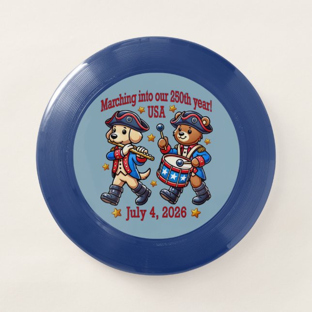 July 4th USA 250th Anniversary Semiquincentennial  Wham-O Frisbee (Front)