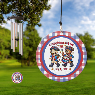 July 4th USA 250th Anniversary Semiquincentennial Wind Chime